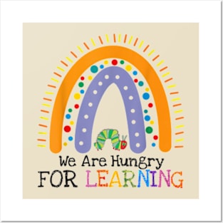 We Are Hungry For Learning Shirt-Back To School Gift- Funny Teacher Posters and Art